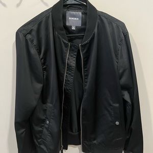 Black Satin Bonobos bomber jacket